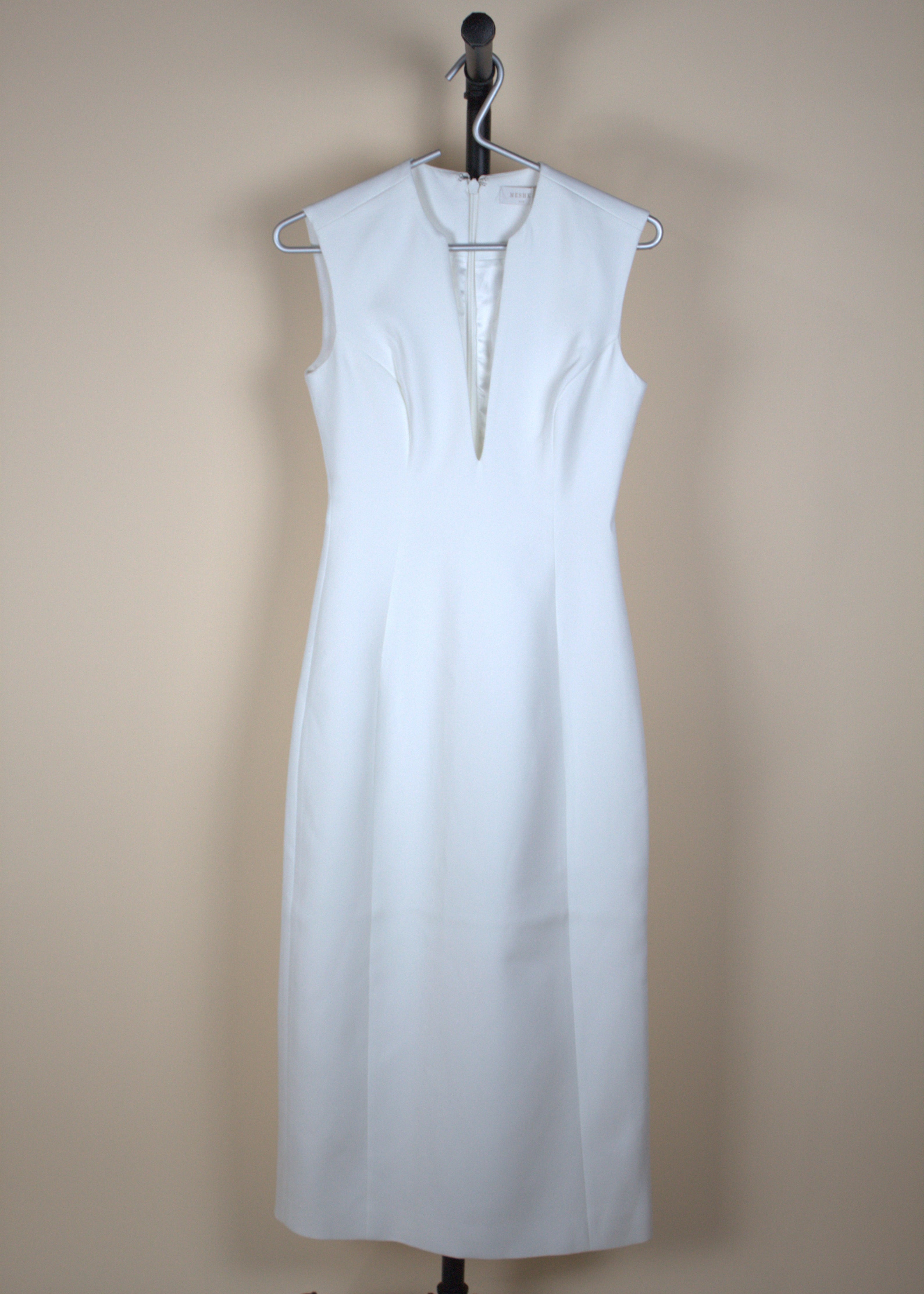Meshki Audrine Suiting Sleeveless Midi Dress (New with Tags)