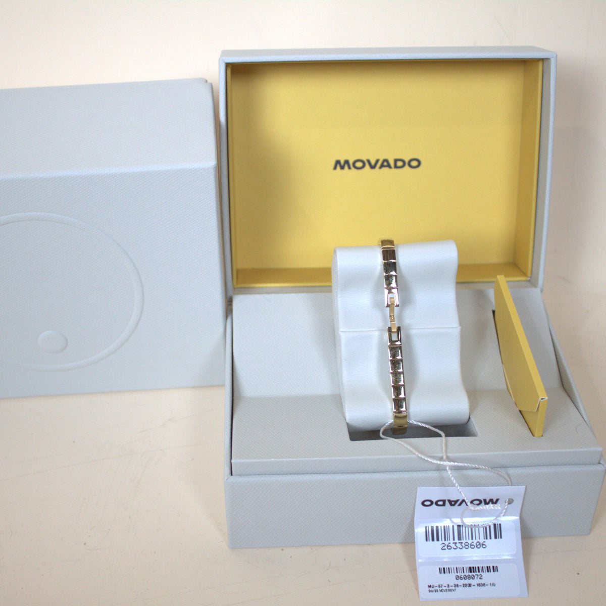 Movado Museum Bangle Watch in Gold (New with Tags)