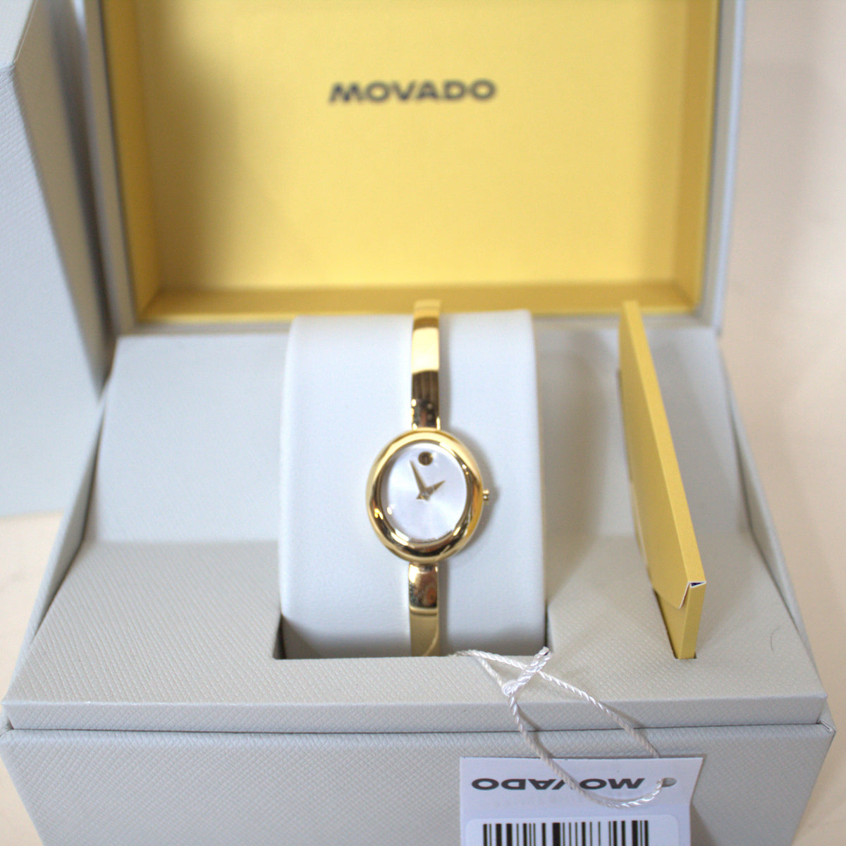Movado Museum Bangle Watch in Gold (New with Tags)