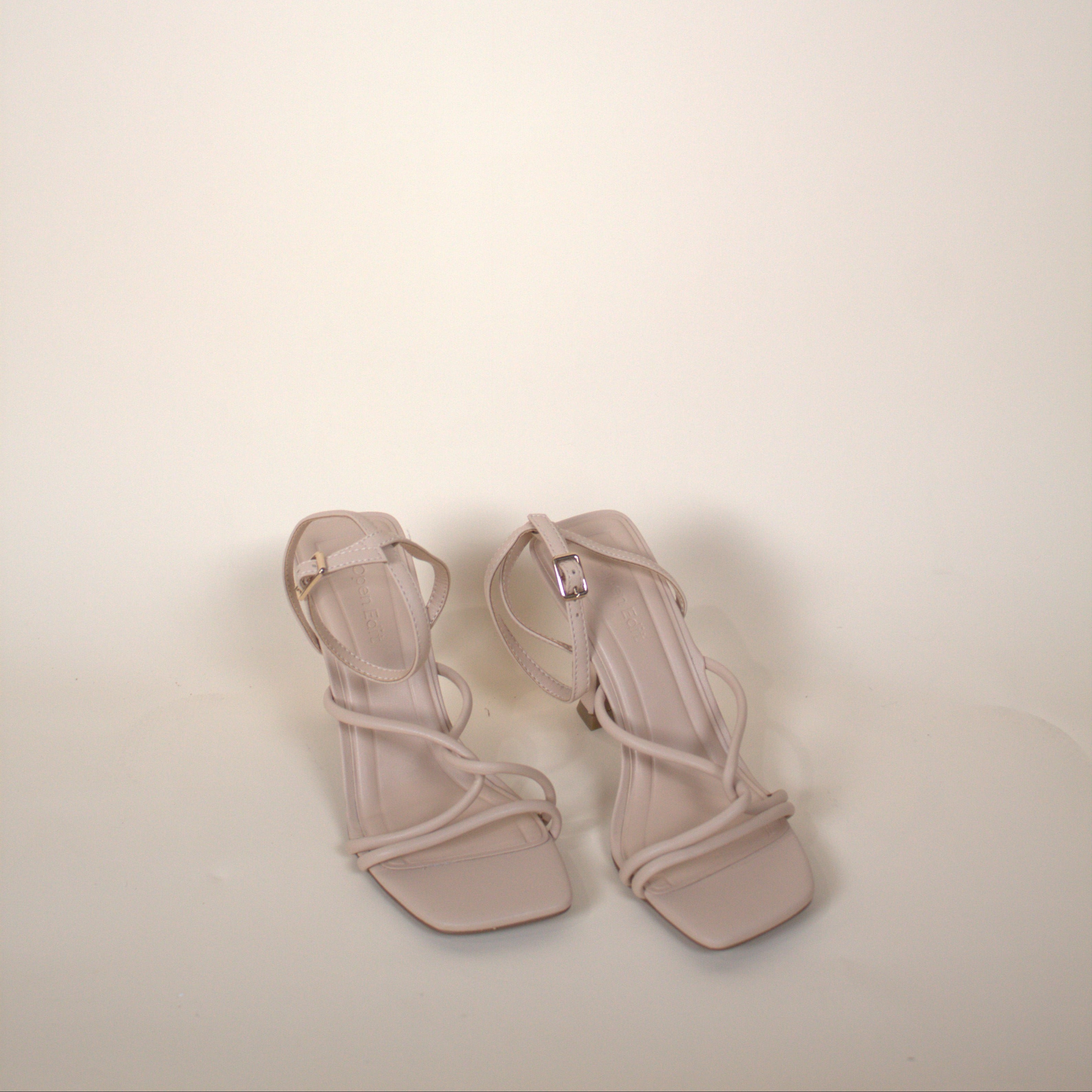 Open Edit Nude Strappy Heels