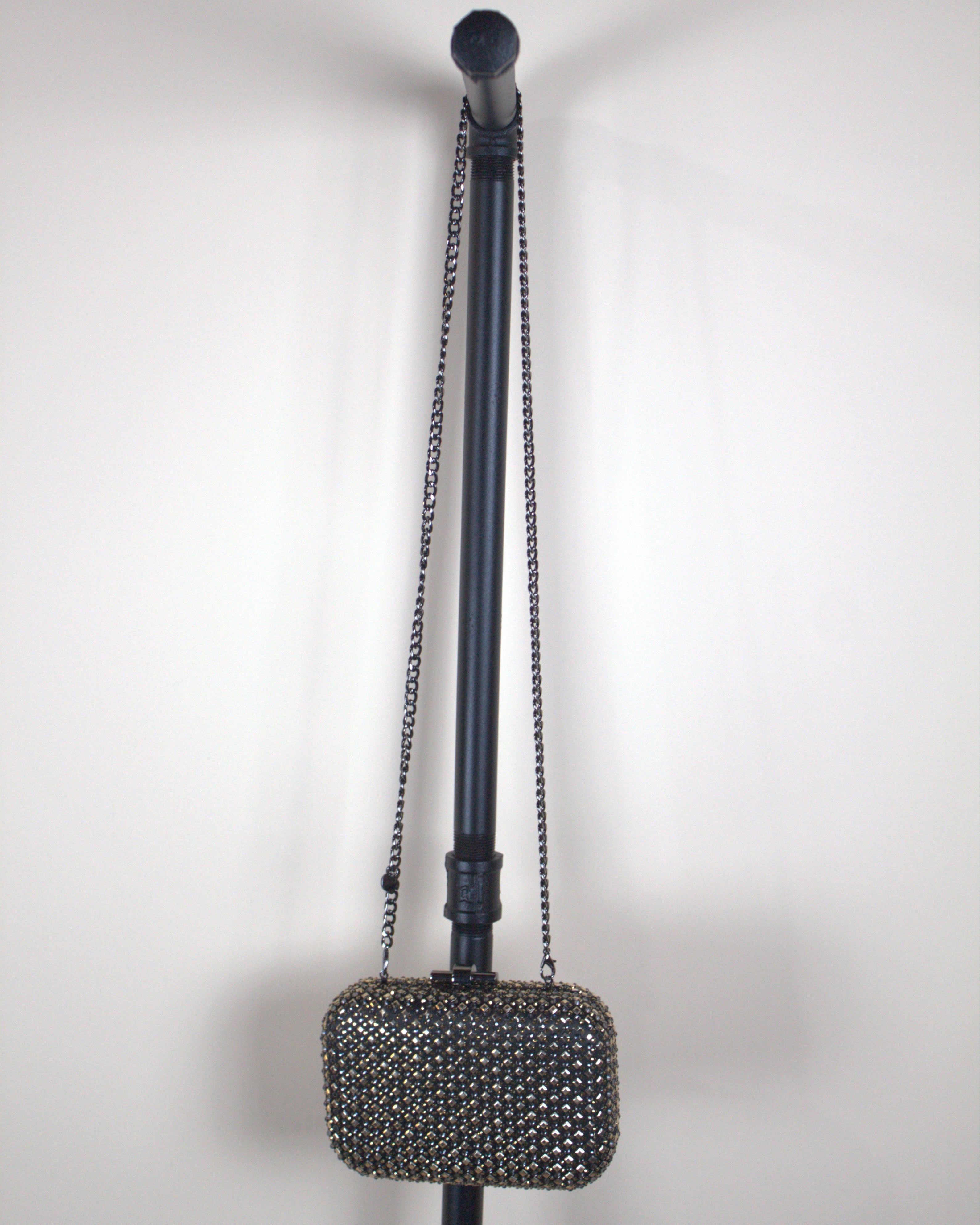 Olga Berg Ellen Hotfix Crystal Clutch