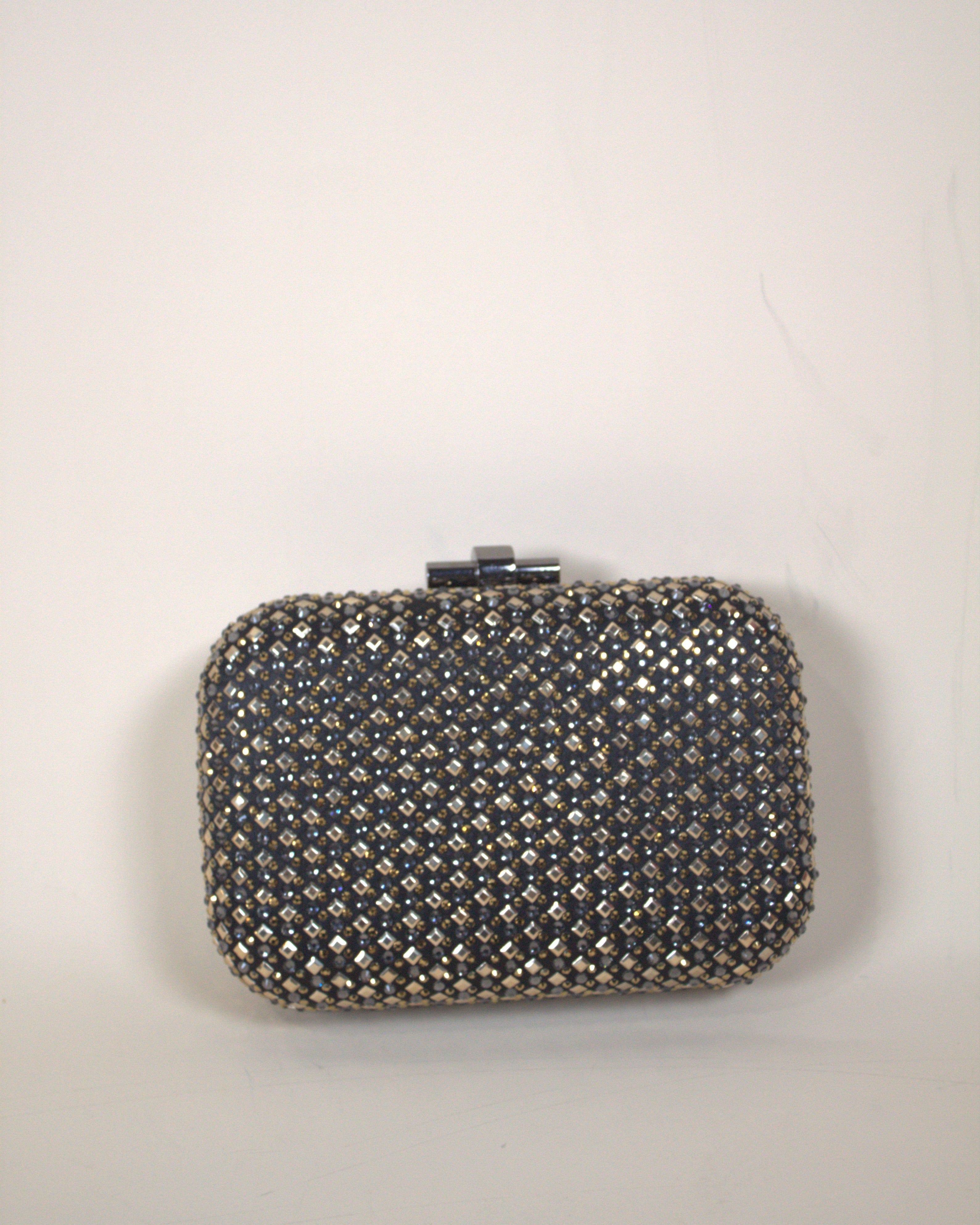 Olga Berg Ellen Hotfix Crystal Clutch