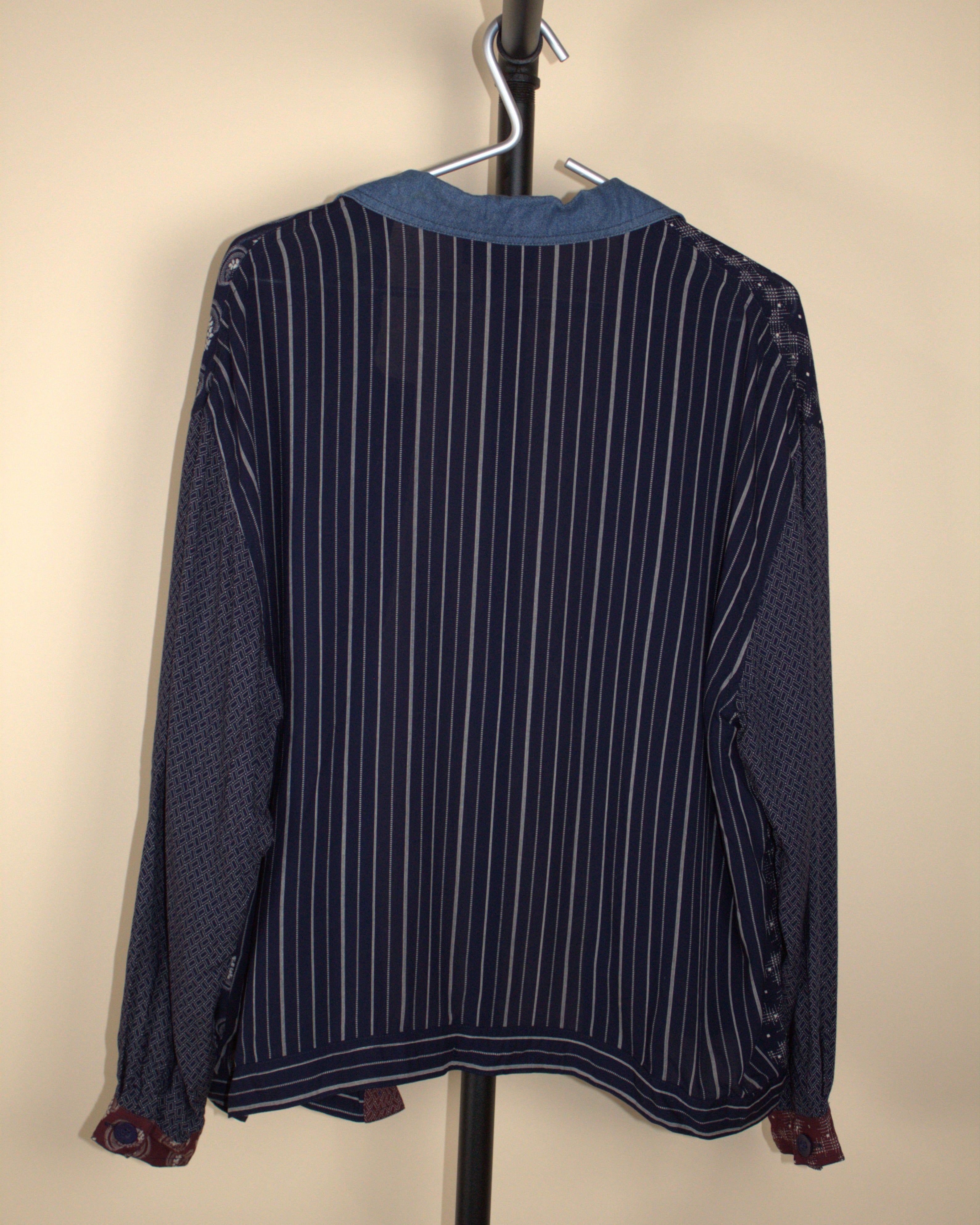 Patchwork Button Up Shirt