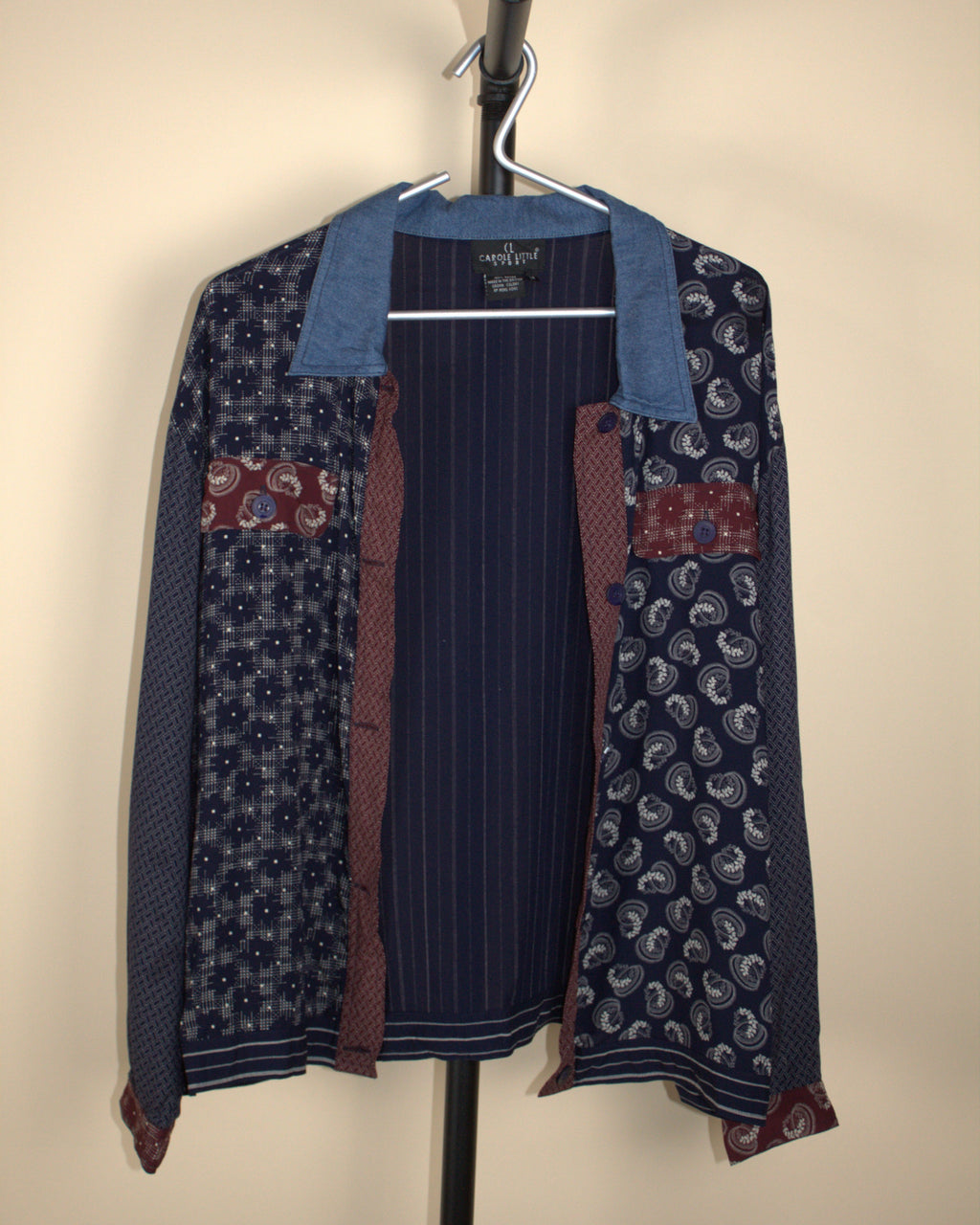 Patchwork Button Up Shirt