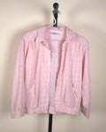 Pink Plaid Bomber Jacket