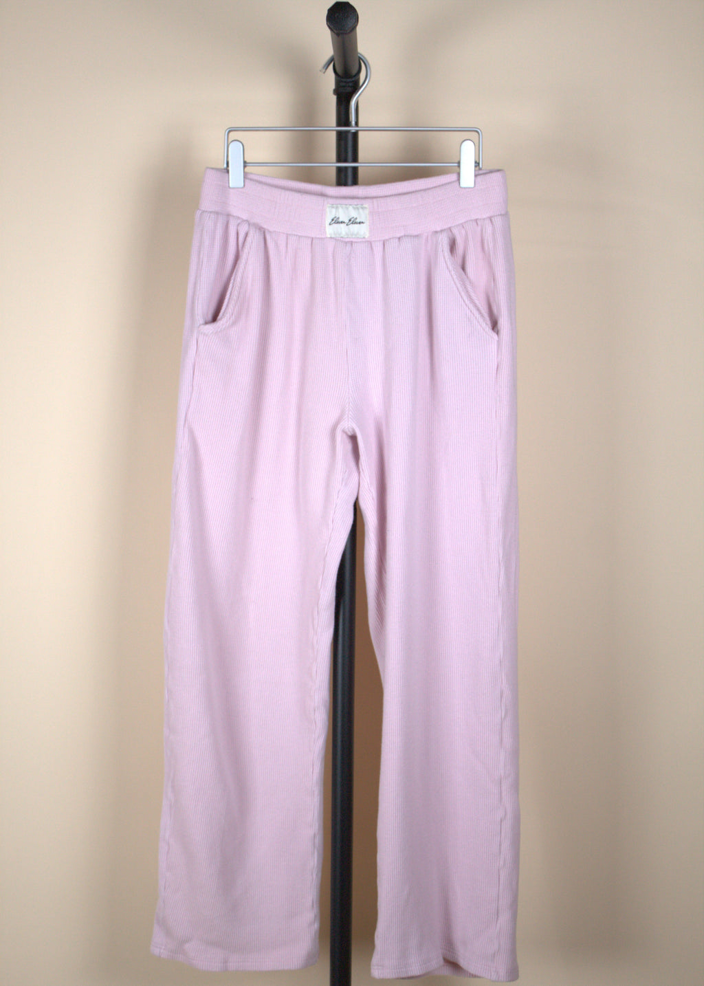 Eleven Eleven Pink Waffle Pants