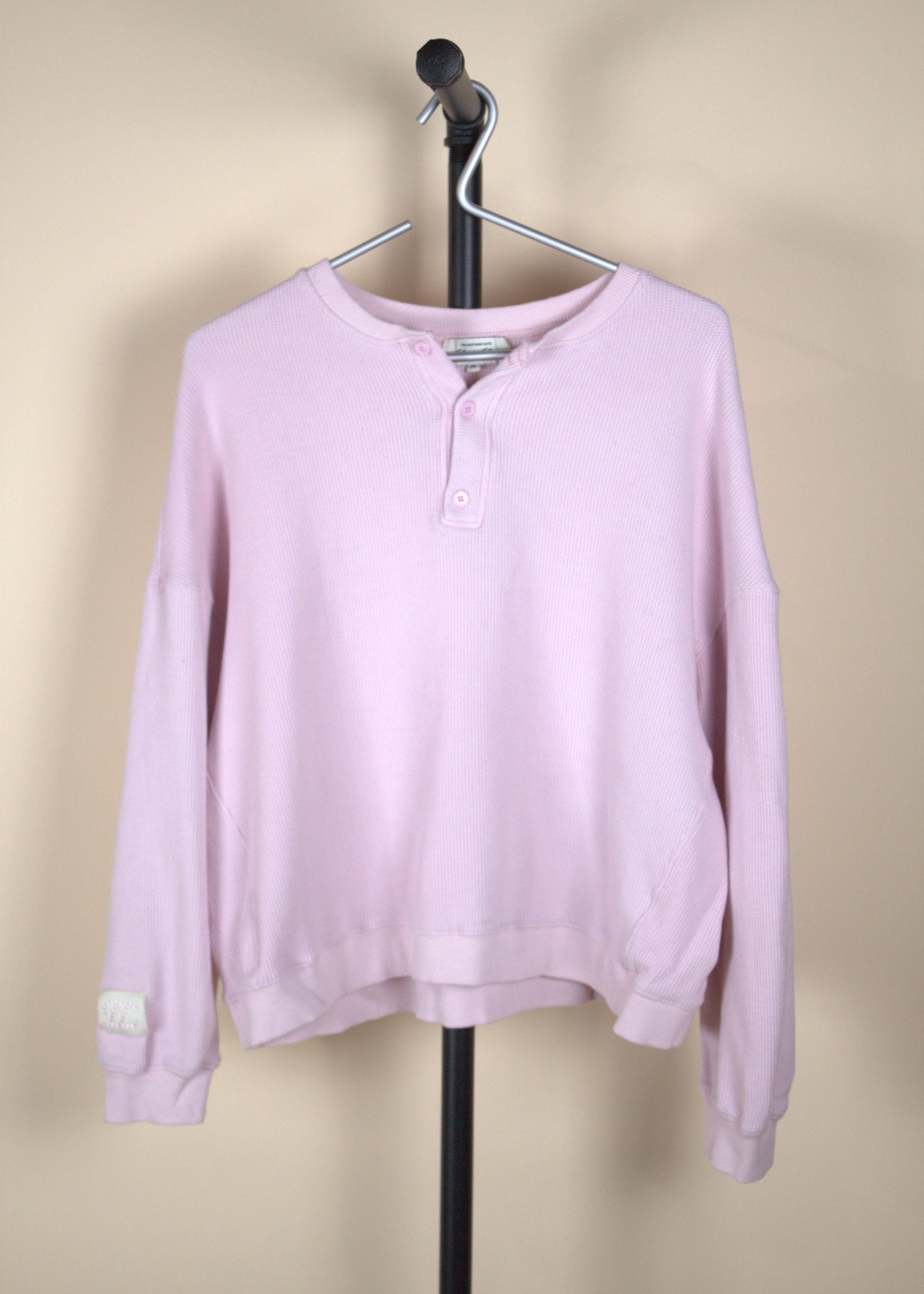 Eleven Eleven Pink Waffle Top
