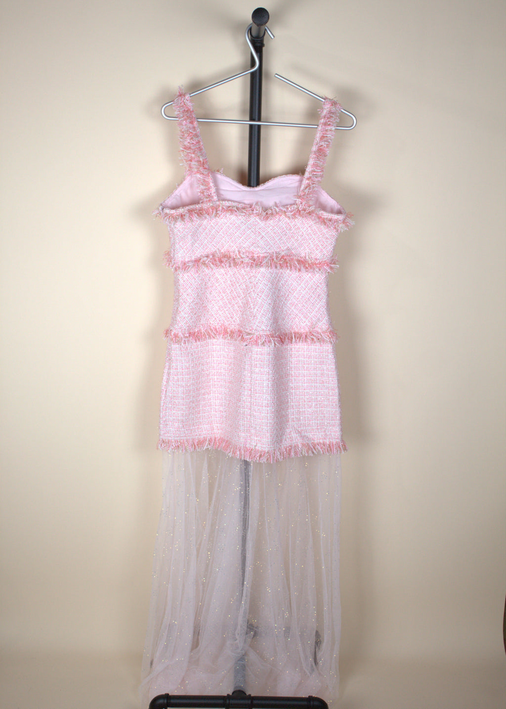 Endless Rose Tweed with Sheer Maxi Dress (New with Tags)