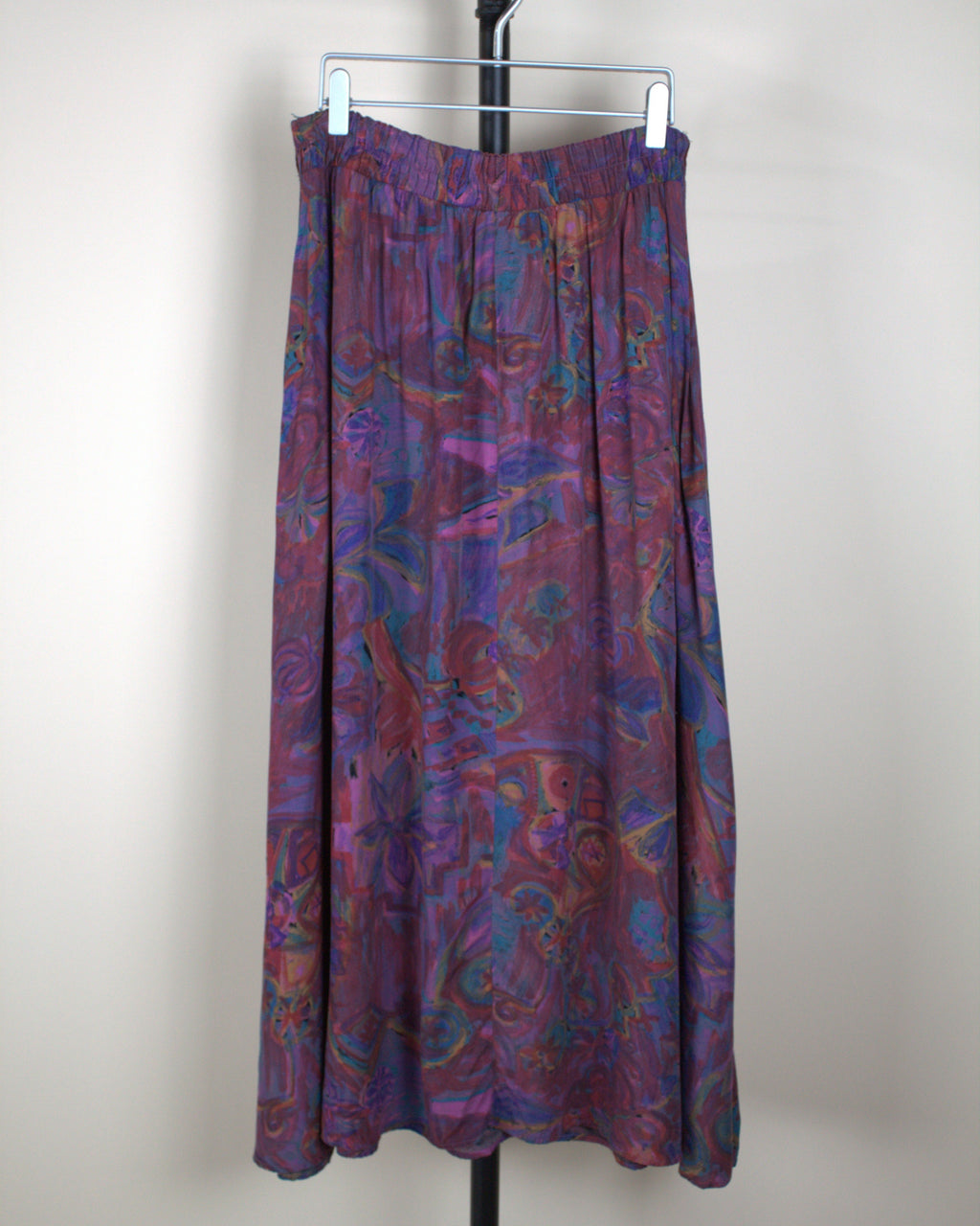 Purple Patterned Skirt