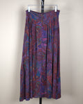 Purple Patterned Skirt
