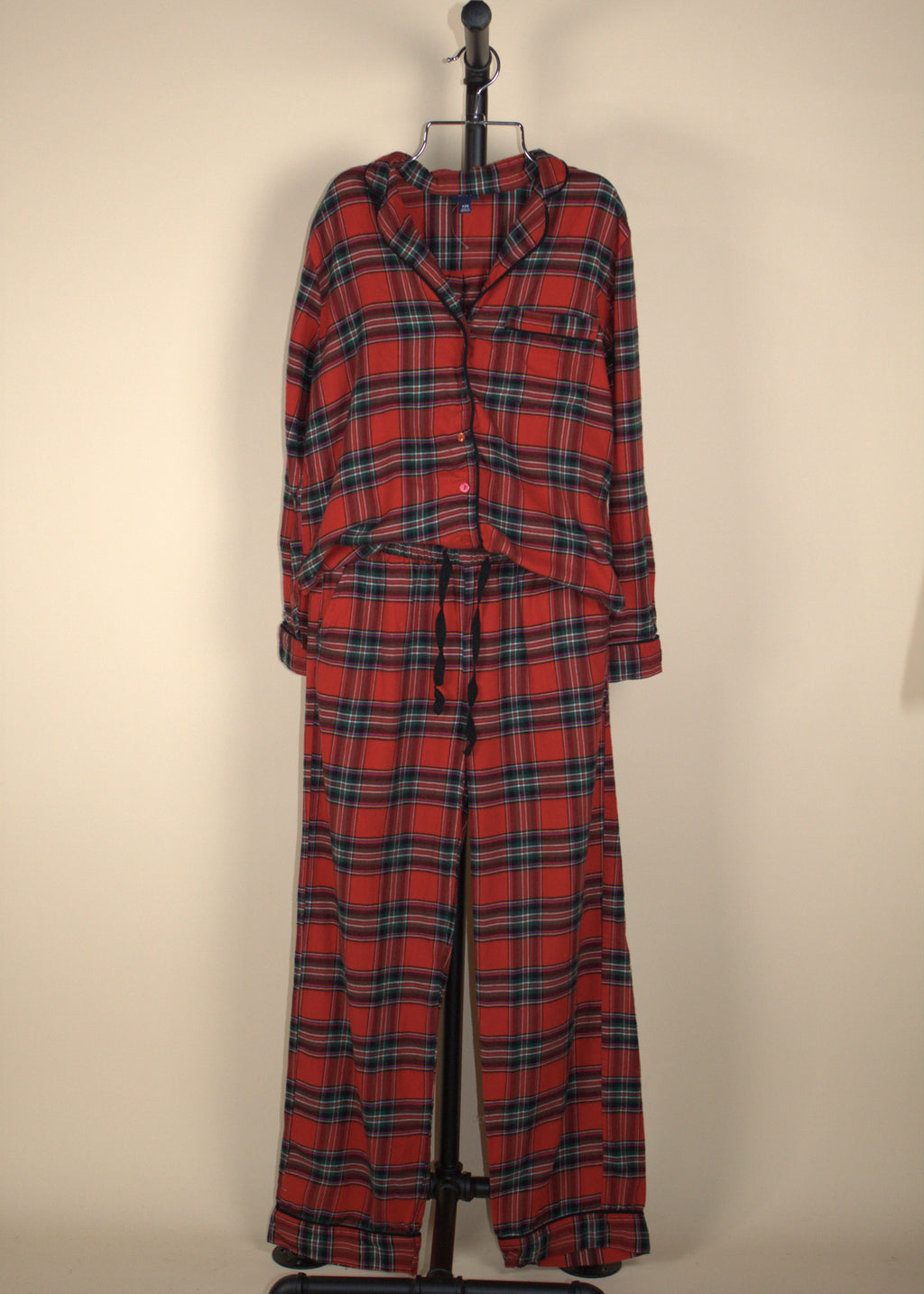 Gap Red Plaid Pajama Top
