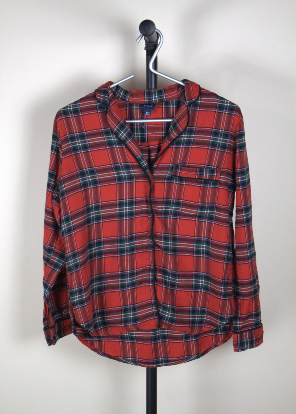 Gap Red Plaid Pajama Top