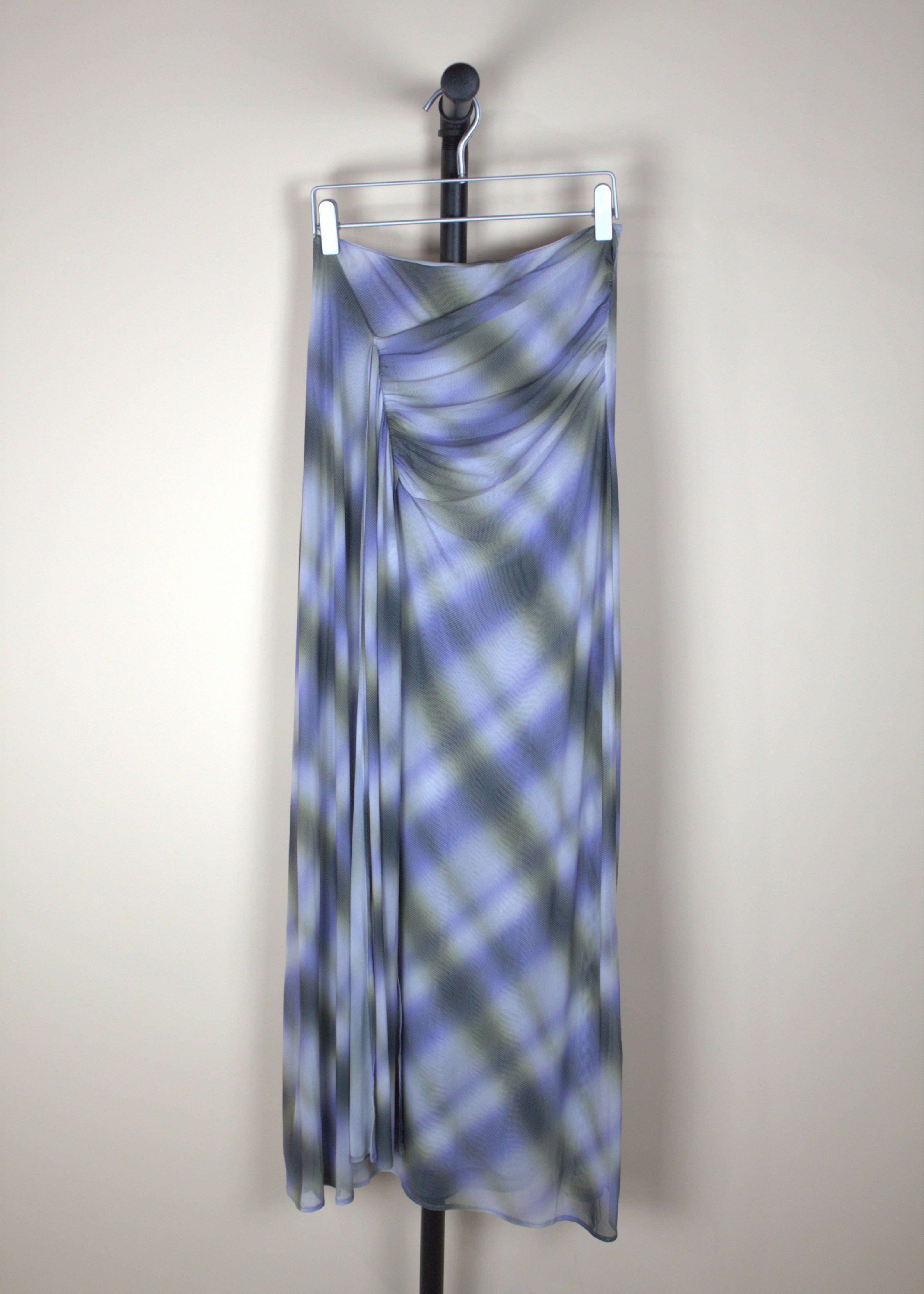 Resa Estelle Ruched Maxi Skirt in Blur (New with Tags)
