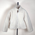 Lush White Cropped Sherpa Jacket