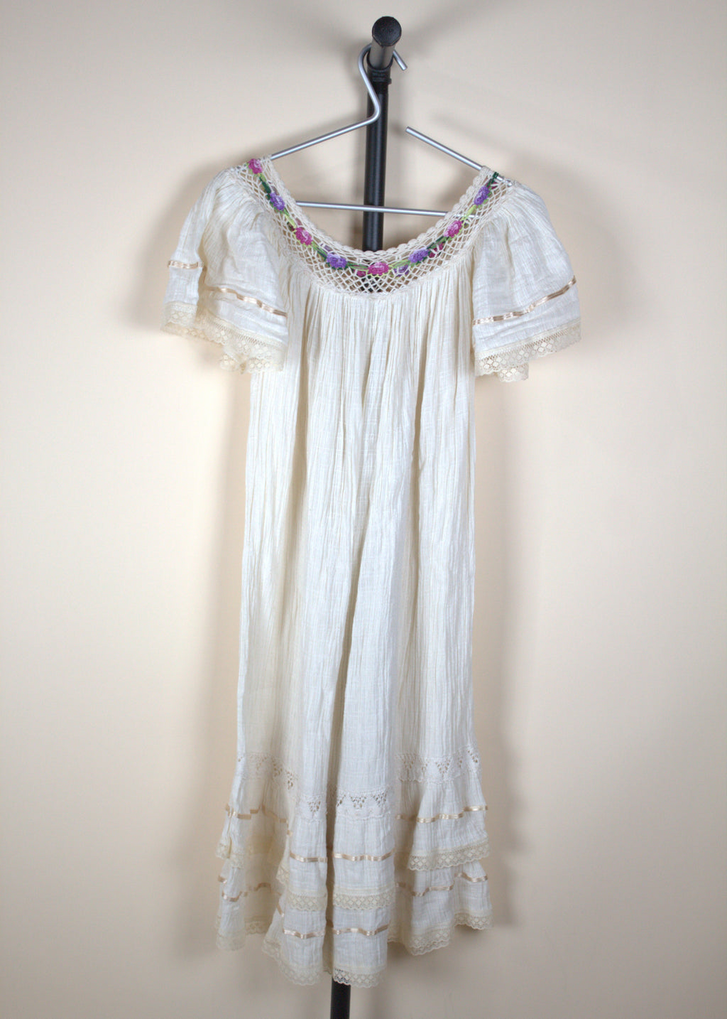 Cream Flowy Dress