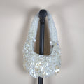 White Beaded and Shell Detailed Bag
