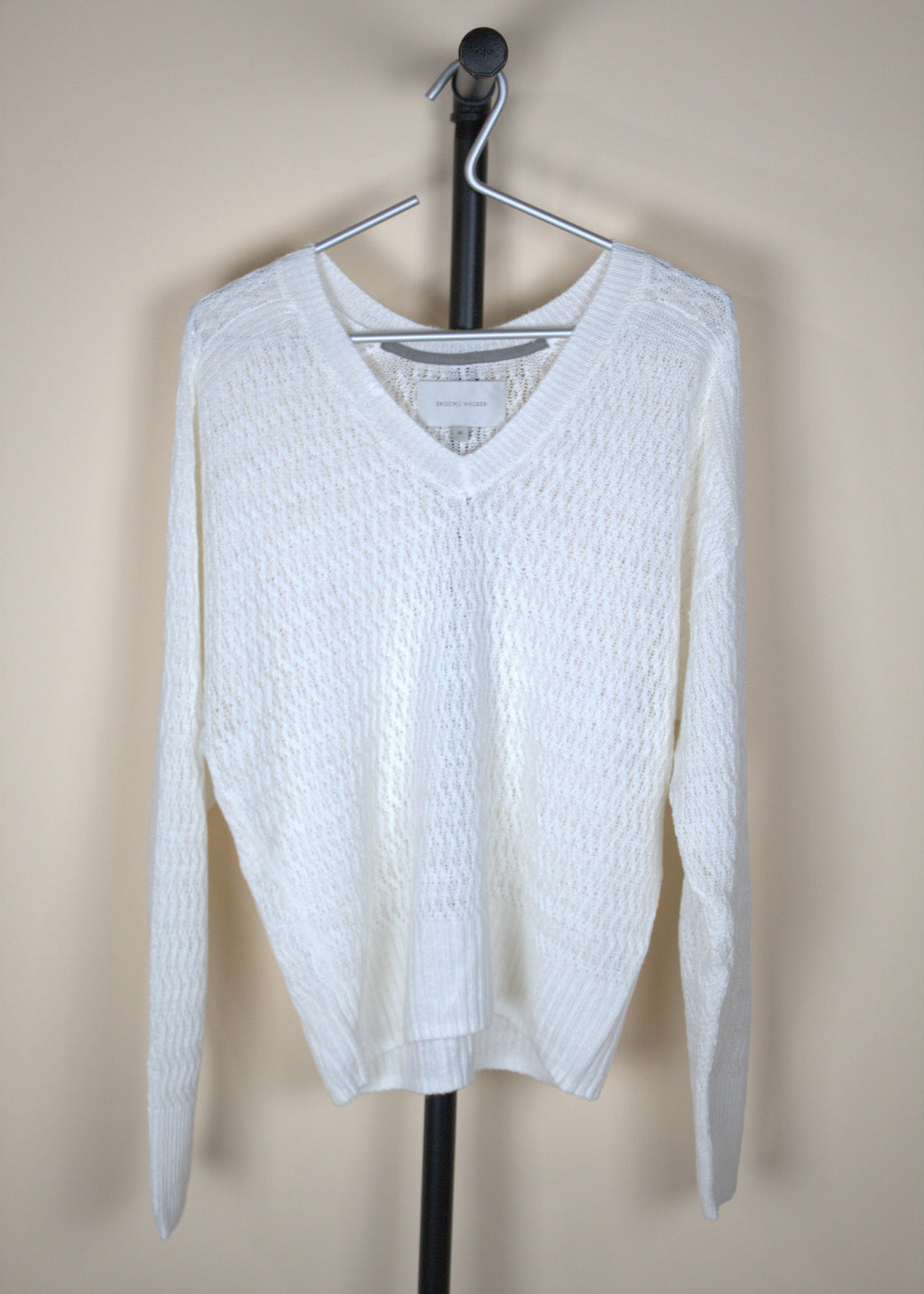 Brochu Walker Leia Open Stitch V-Neck Sweater