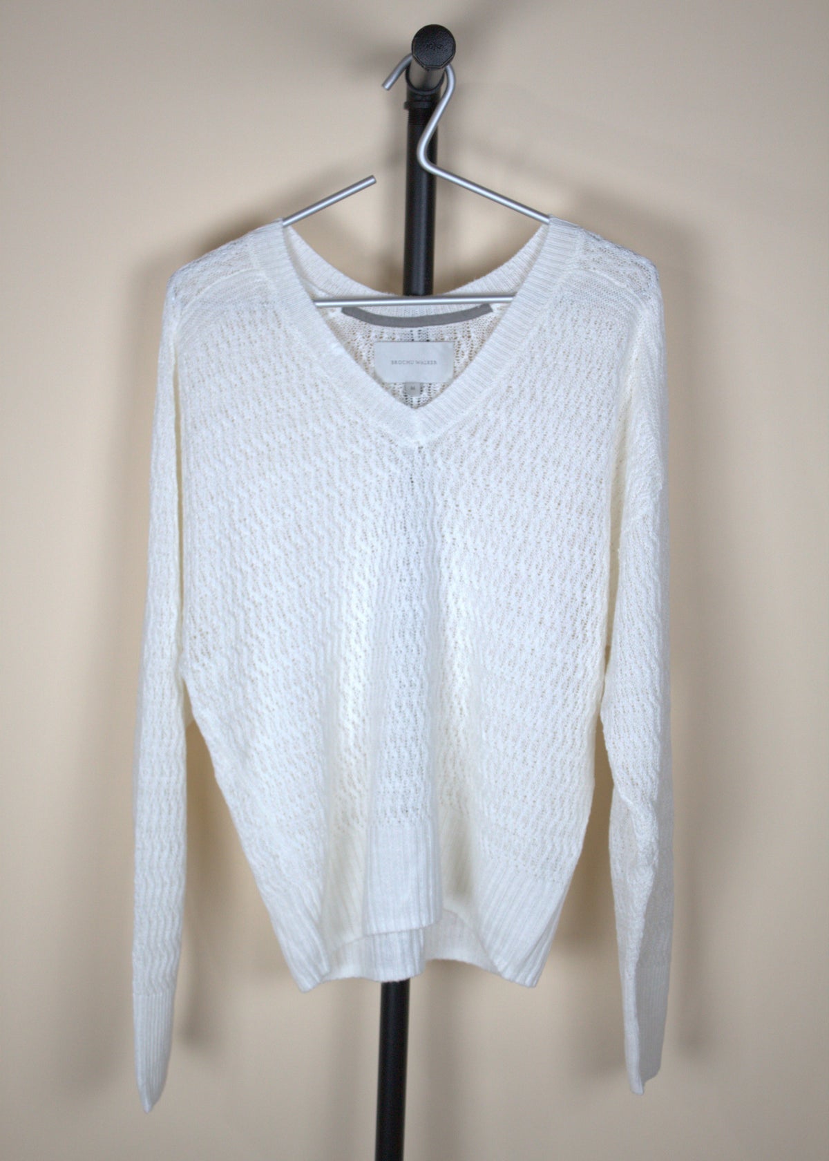 Brochu Walker Leia Open Stitch V-Neck Sweater