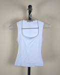 Grey Bandit White Tank Top